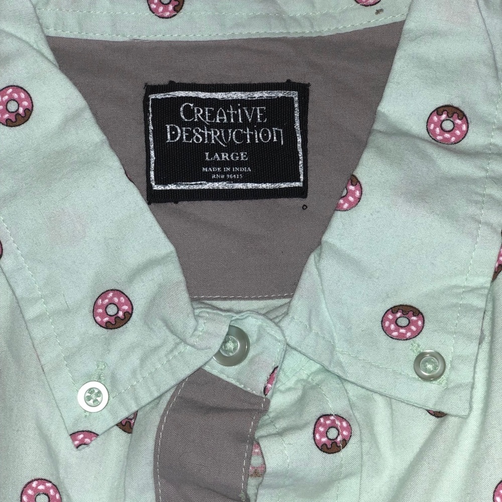 Large Creative Destruction Donut Shirt